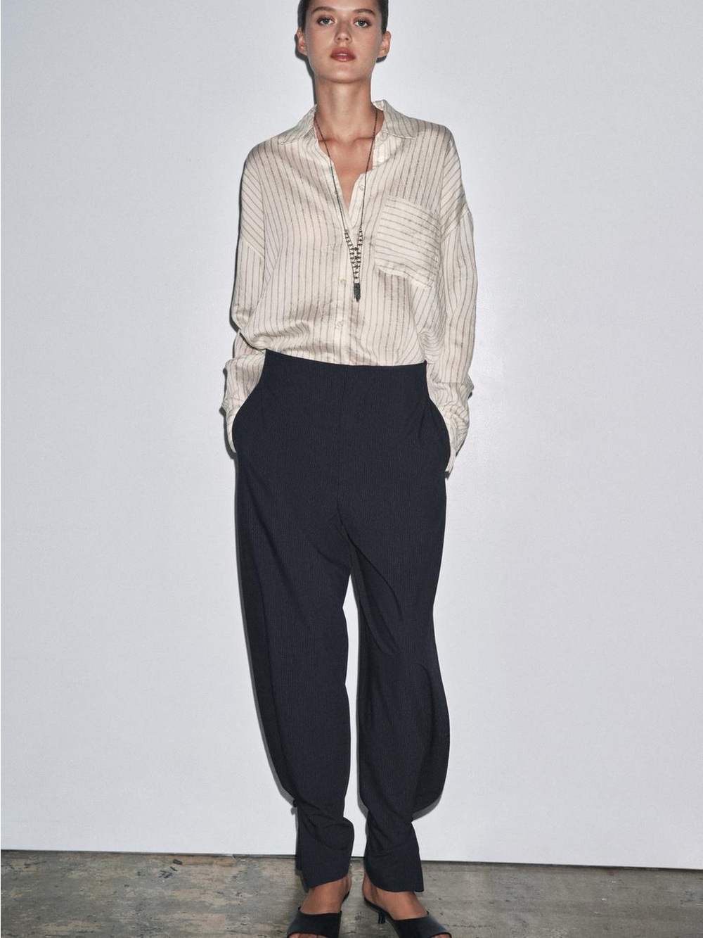 Zara Woman collection high rise balloon pants